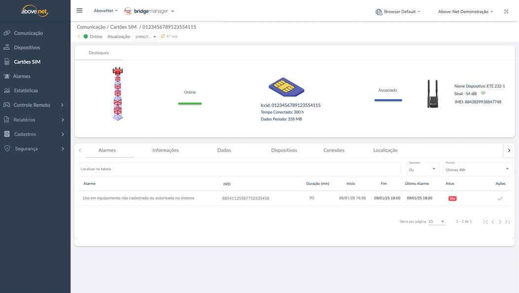 Tela do Bridgemanager - Conectividade para operações críticas