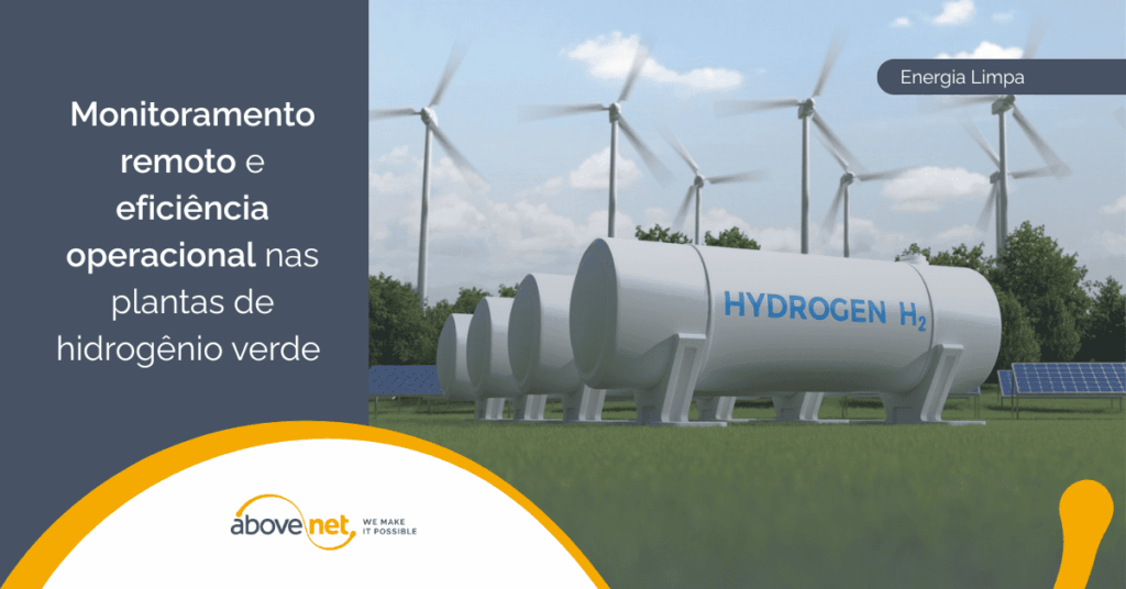 Image de réservoirs et d'éoliennes représentant des centrales à hydrogène vert.